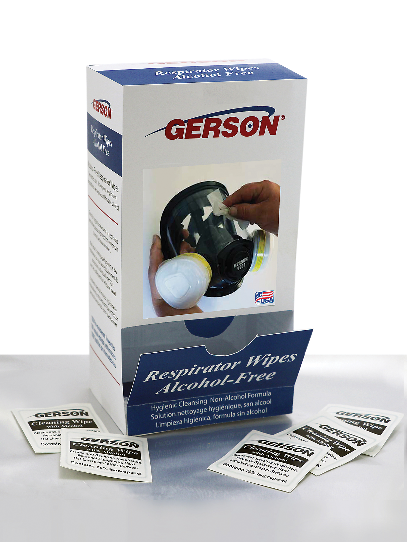 Alcohol-Free Respirator Wipes 
